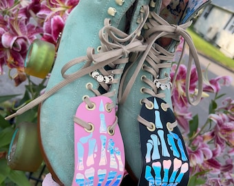 Lowest Price Holographic Color Shift Roller Skate Toe Guards - Skeleton Hand