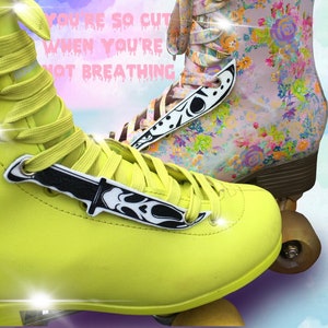 Horror Movie Knives Roller Skate Lace Accessory
