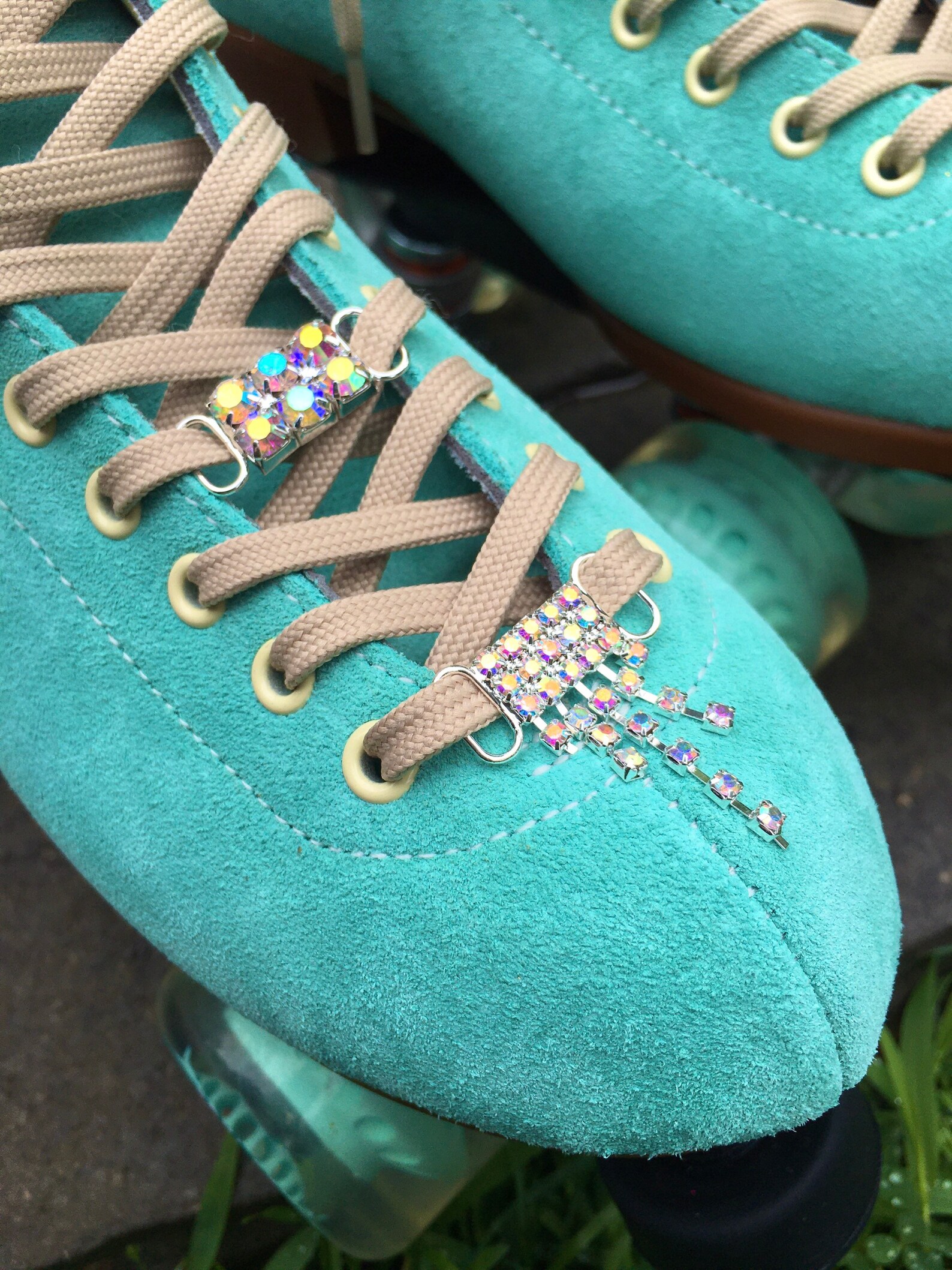 Roller Skate Lace Glitz Etsy