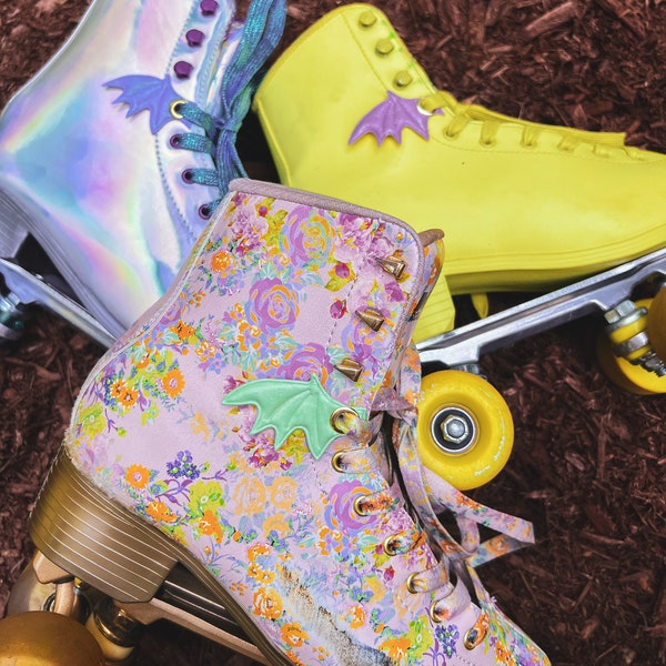 Pastel Mini Bat Skate Wings | Roller Skate Accessories | Shoe Wings