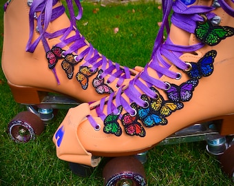 Mini Butterfly Roller Skate/ Shoe Charms