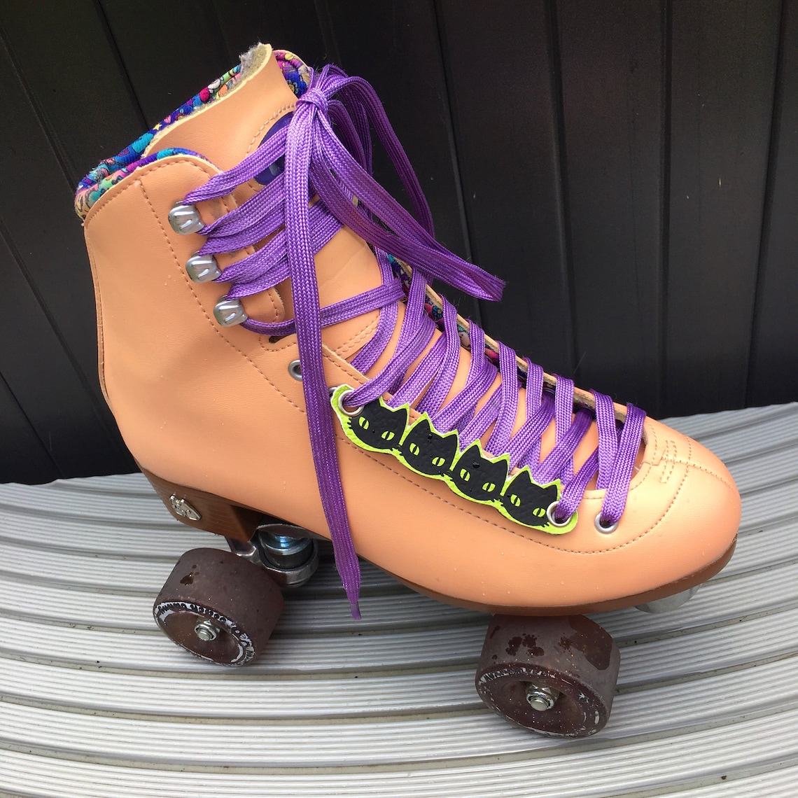 Black Cat Roller Skate Lace Accessory Etsy