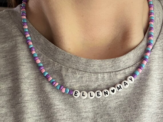 Personalised Beaded Name Necklace 