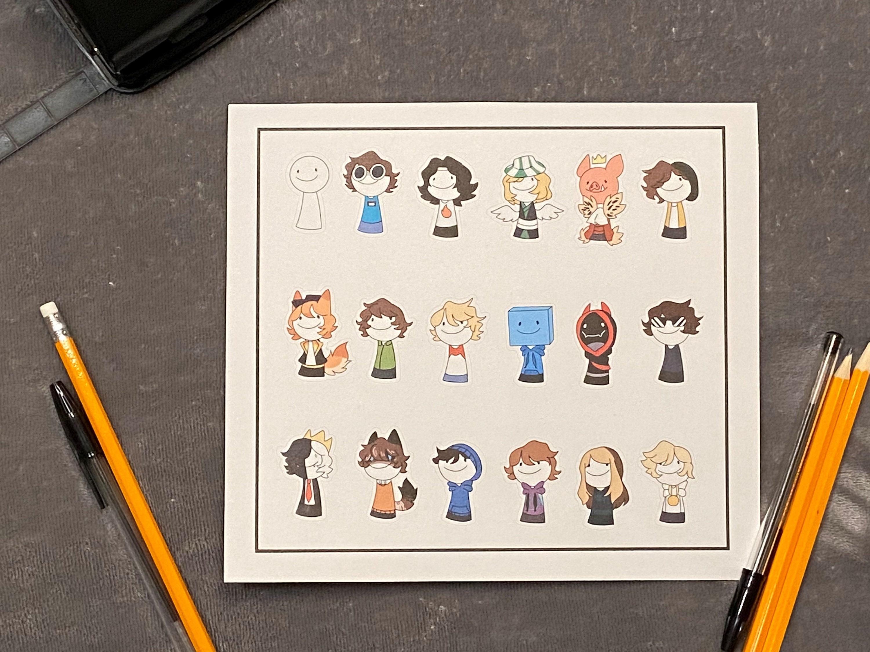 dream smp sticker sheet etsy