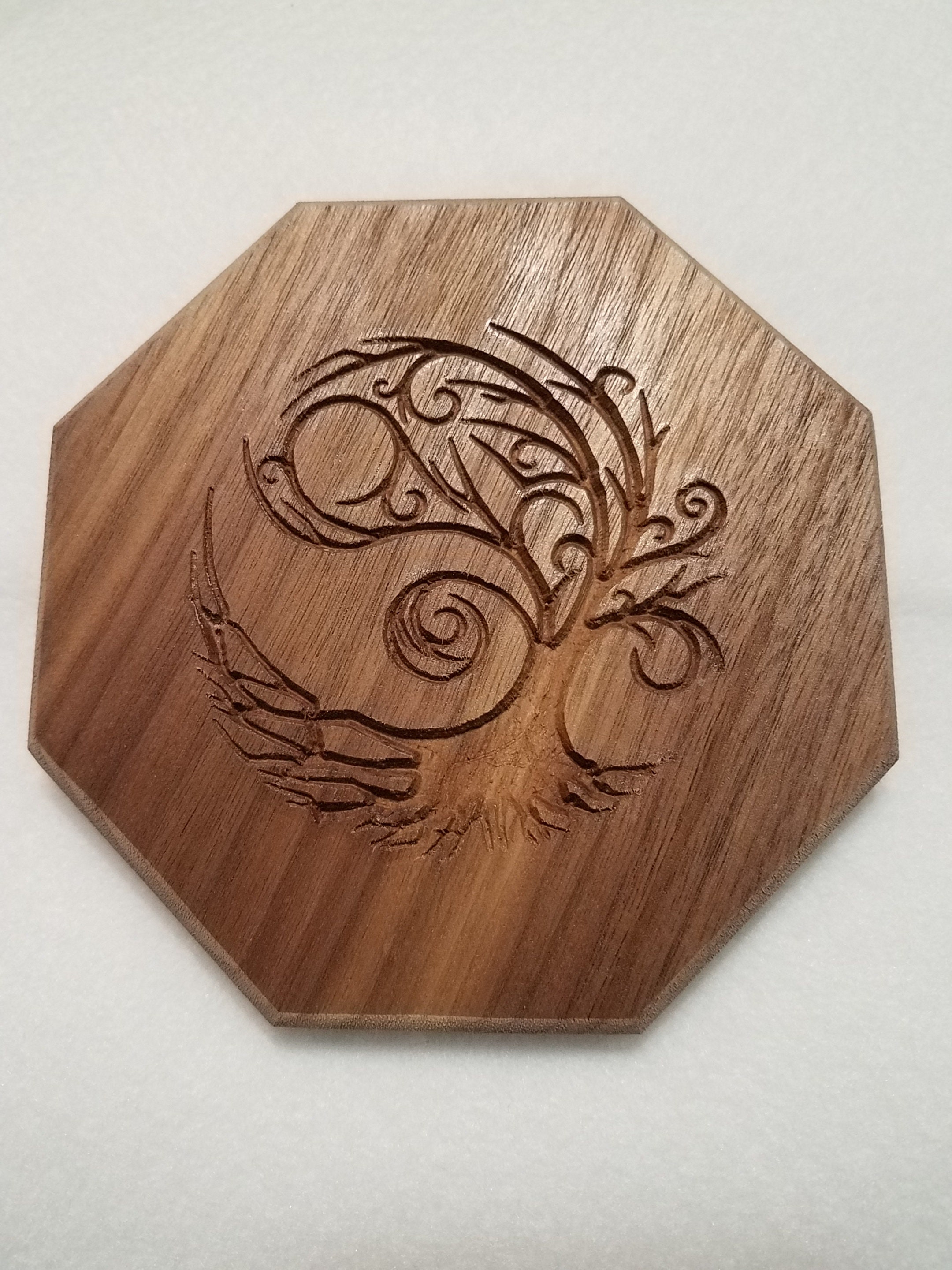 Tree of Life Wood Trivet Etsy