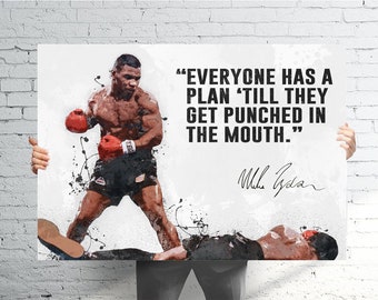 Mike Tyson Quote Etsy