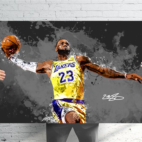 Lebron James Poster Wall Art Canvas Quotes Print Success Etsy