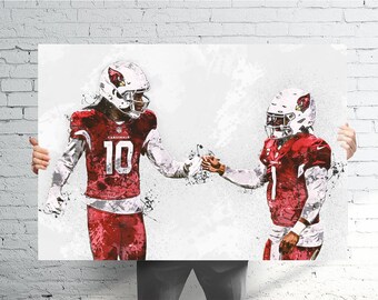 Man Cave DeAndre Hopkins Arizona Cardinals Football Poster Sports Art Print 