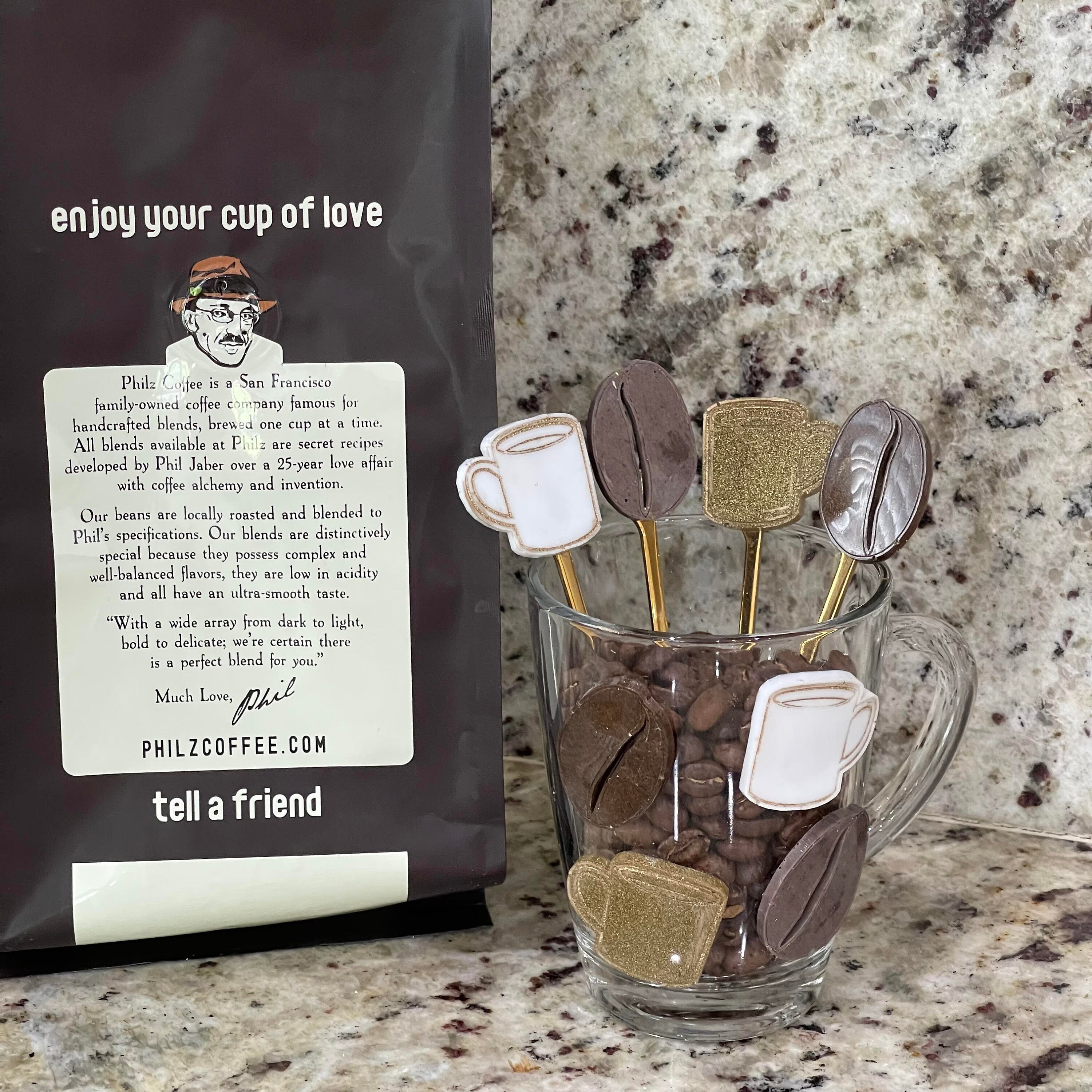coffee bean steel mug