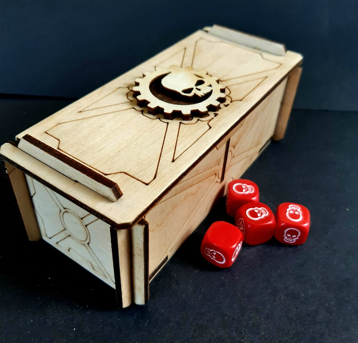 Wooden Dice Box Warhammer 40k Gaming. Etsy