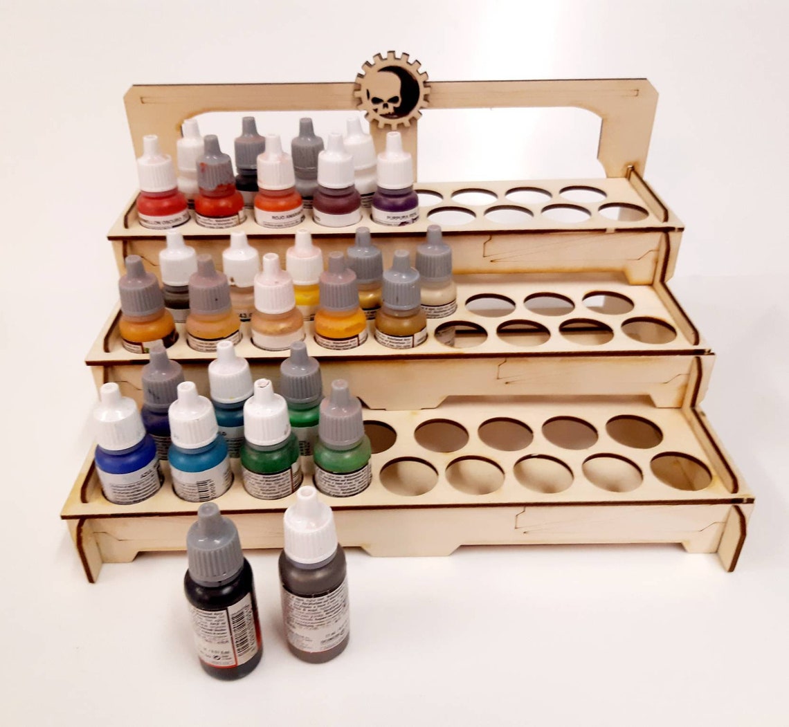 Wooden paint rack stand VALLEJO vallejo freestanding Etsy