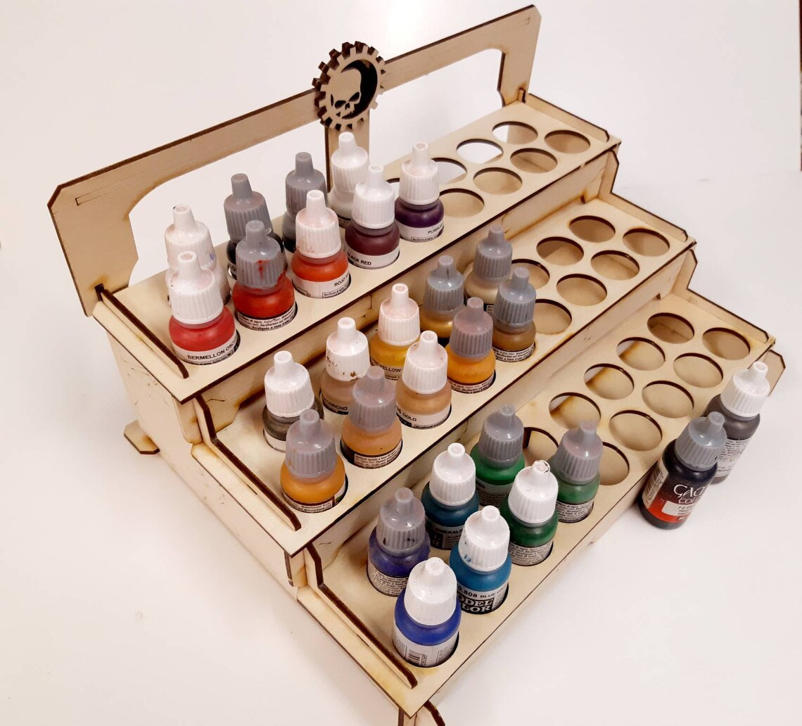 Wooden paint rack stand VALLEJO vallejo freestanding Etsy