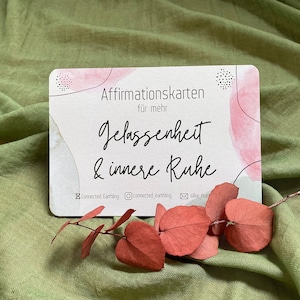 Affirmationskarten-Set Gelassenheit und innere Ruhe
