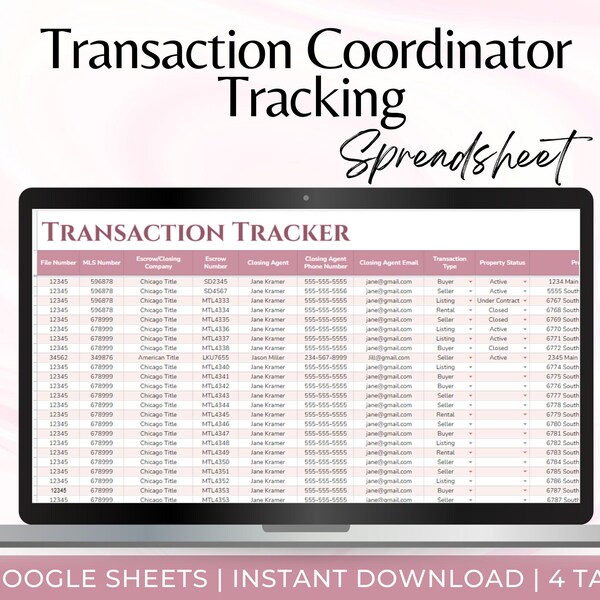 Real Estate Transaction Coordinator Card Etsy