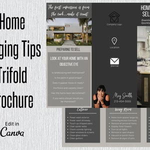 Real Objekt Stories für Verkäufer, Real Home Sturing Brochure Template Canva, Home Staturing Tipps Checkliste, House Inszenierung für Listing Kunden