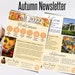 Real Estate Fall Newsletter Template, Realtor Newsletter, Real Estate ...
