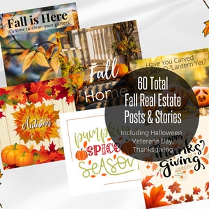 Real Estate Fall Social Media, Real Estate Fall Post, Real Estate ...