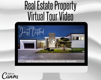 Real Estate Listing Video, Just Listed Property Video, Realtor Virtual Home Tour, Property Listing Video Script, House for Sale Video, Canva