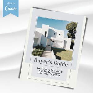 Real Estate Buyers Guide, Buyers Packet Real Estate, Buyers Presentation Template, Buyer Guide Real Estate Canva, Realtor Buyer Packet