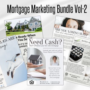 Mortgage Broker Marketing Bundle, Home Lending Templates, Mortgage Loan Officer Marketing, Home Lender Marketing Flyers, Mortgage Canva
