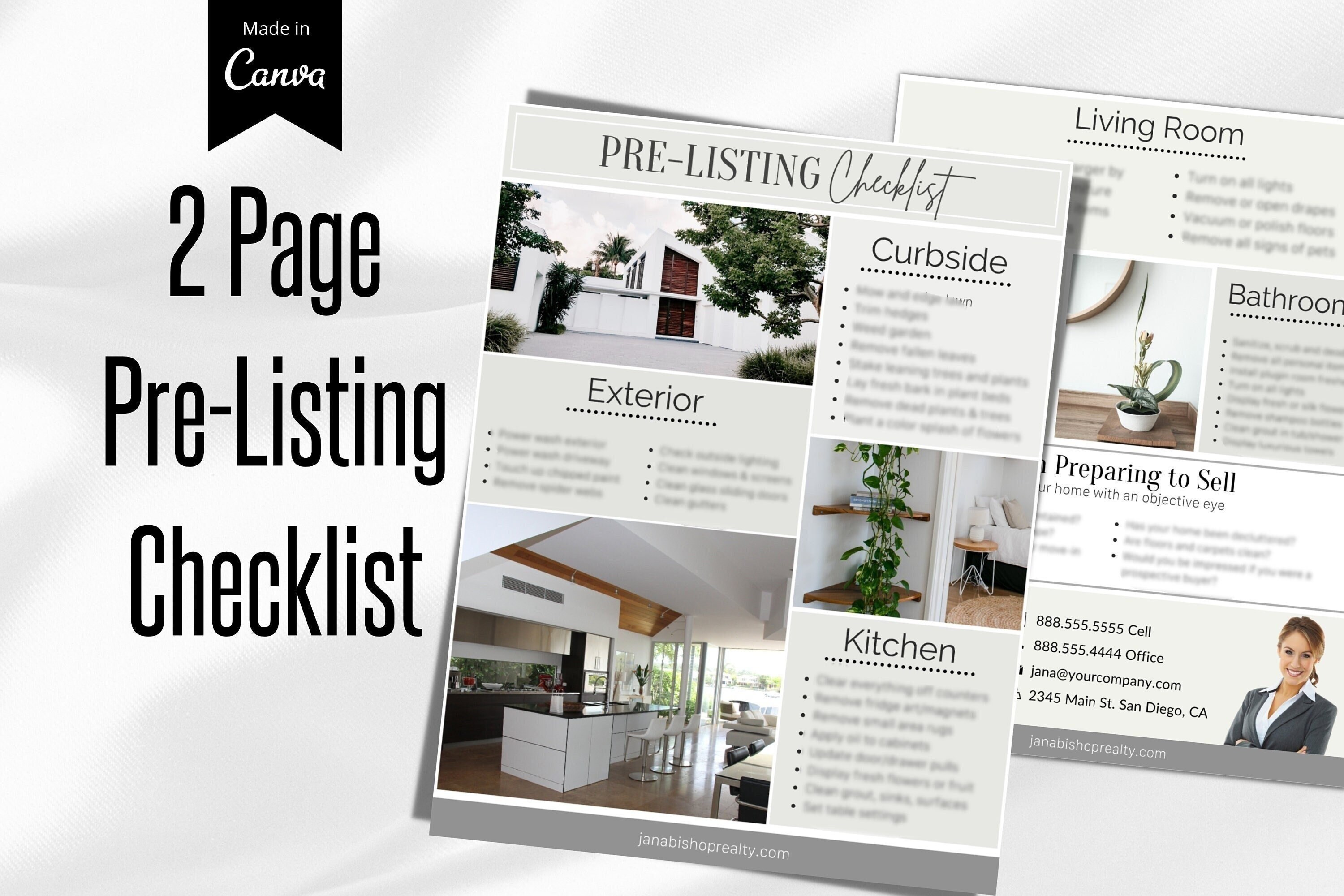 Pre-listing Checklist Real Estate Seller Checklist - Etsy