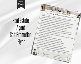 Realtor Introduction Letter, Real Estate Agent Intro, Realtor Information Sheet, Real Estate Listing Agent Bio Sheet, Modern Agent Template