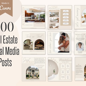 Realtor Social Media Bundle, Moderne Makler Vorlagen, Makler Social Media Marketing, Makler Instagram