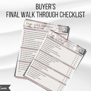 Final Walk Through Checklist, Real Estate Flyer, Real Estate Marketing, Real Estate Agent, Realtor Tools, Buyer Checklist, Final Walkthrough