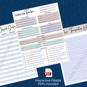 real estate closed sales tracker