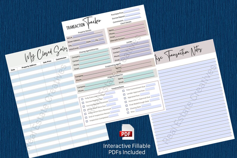 real estate closed sales tracker