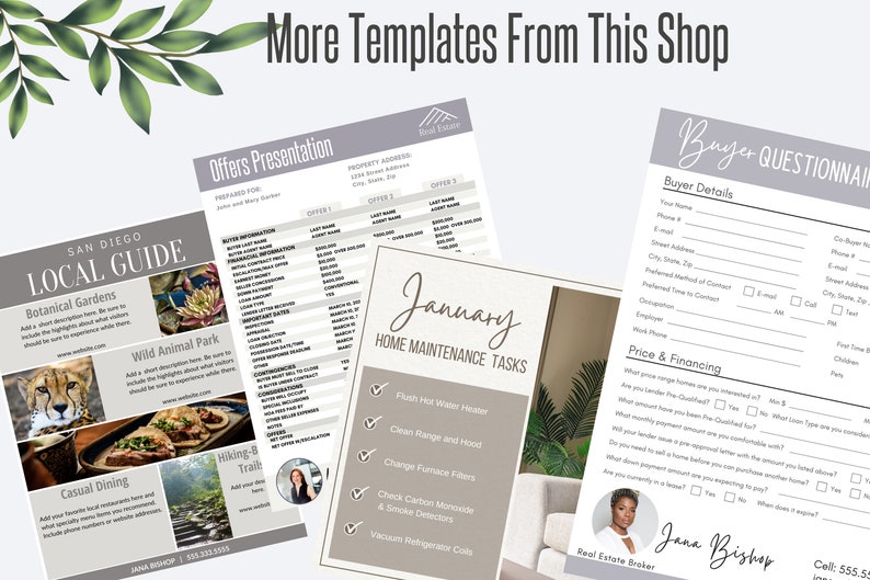 realtor house hunting template