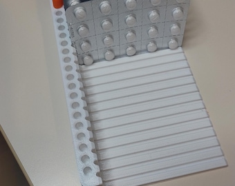 Medication Blister Pack Organizer with Refill Reminder