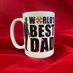 Resident Ethan Winters World's Best Dad Coffee Mug, Res Evil Ethan Dad Mug, Father's Day Gamer Dad Coffee Mug, Coffee Cup RE 8 Village