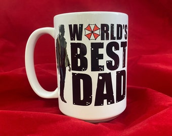 Resident Ethan Winters World's Best Dad Coffee Mug, Res Evil Ethan Dad Mug, Father's Day Gamer Dad Coffee Mug, Coffee Cup RE 8 Village