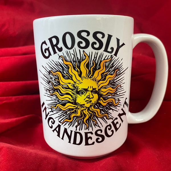 Dark Souls Grossly Incandescent Coffee Mug, Sunbro Souls Inspired Fan Art Mug, Praise the Sun, Astoria Soulsborne Coffee Cup Gamer Gift