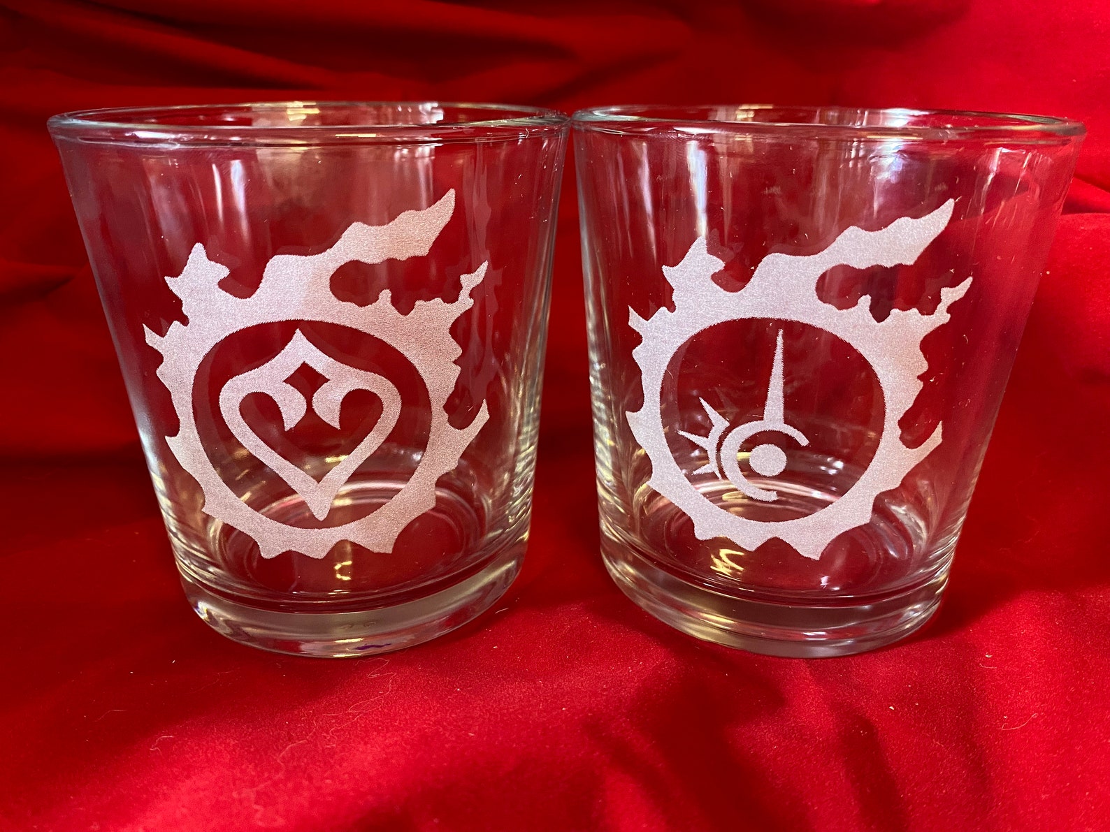 Final Fantasy XIV Job Whiskey Glass Laser Etched Custom Glass Etsy
