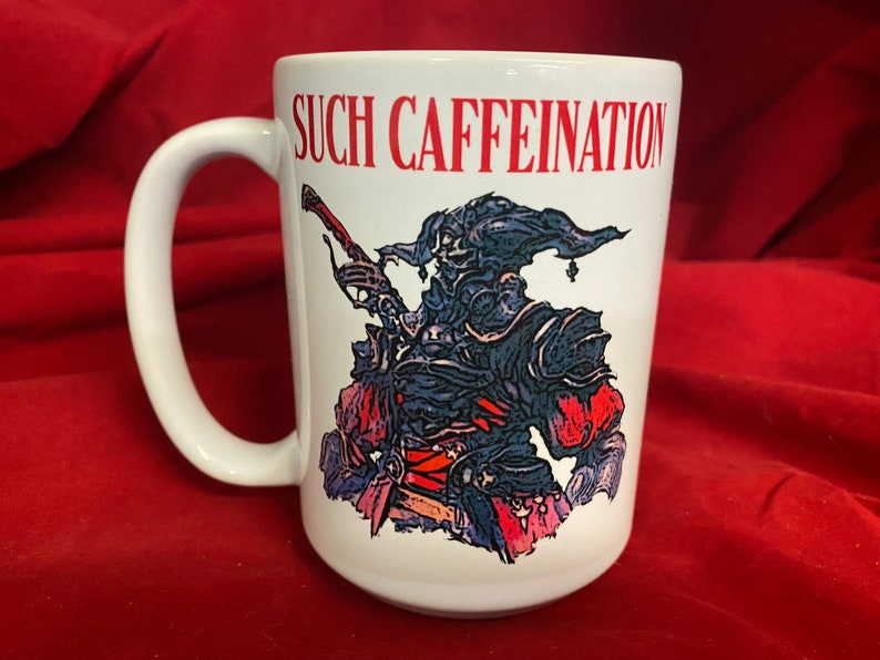 FFXIV Coffee Mug Gaius such Caffeination Final Etsy