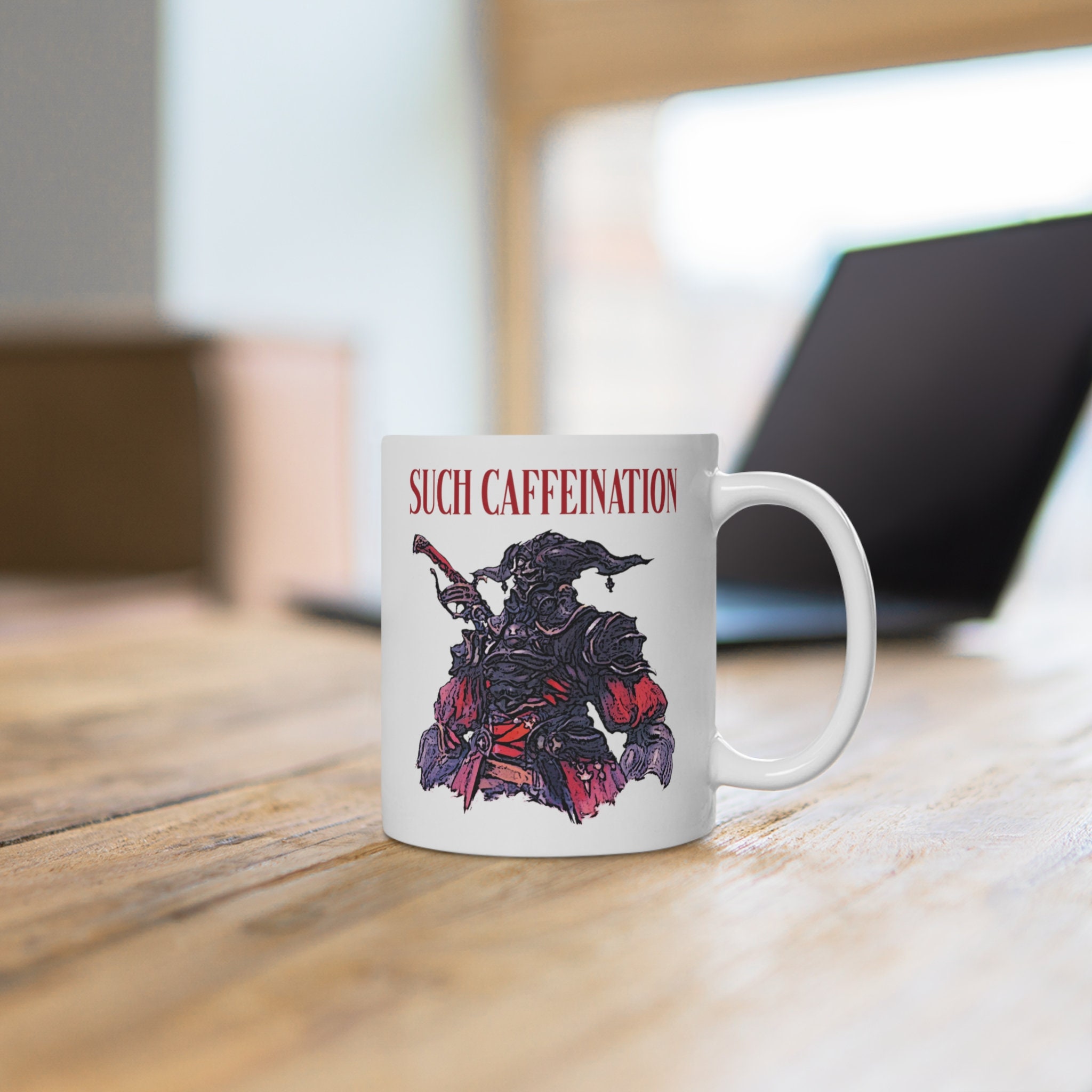 FFXIV Coffee Mug Gaius such Caffeination Final Etsy