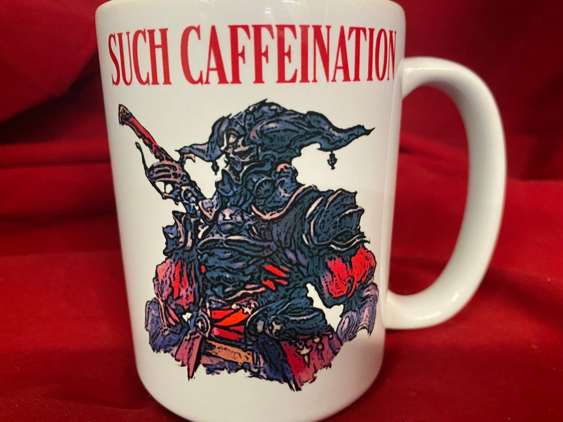 FFXIV Coffee Mug Gaius such Caffeination Final Etsy