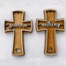 Personalized baptism cross with gift box | custom name cross | christening and baptism gift | first communion gift | wooden name cross 