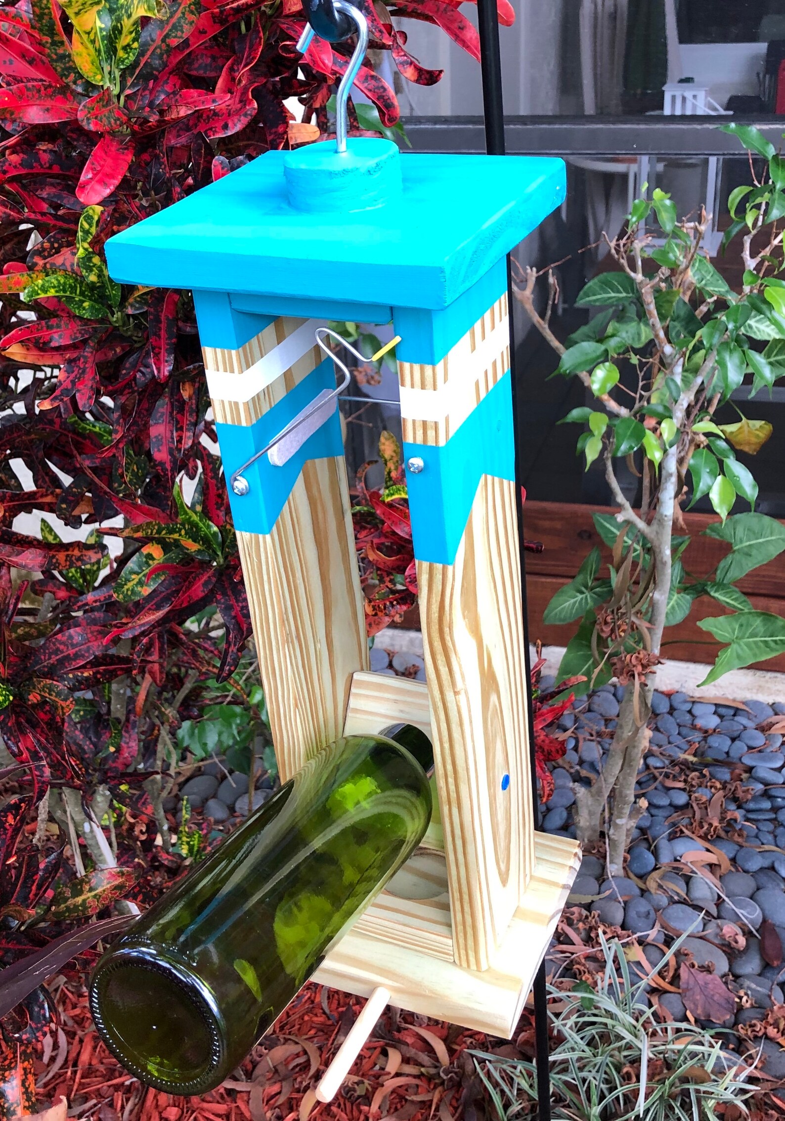 Nautical Wine Bird Feeder Etsy
