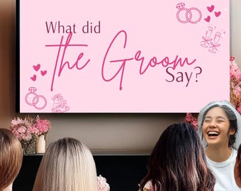 What Did Groom Say Vrijgezellenfeestspel, Trivia vrijgezellenfeest (digitale download)