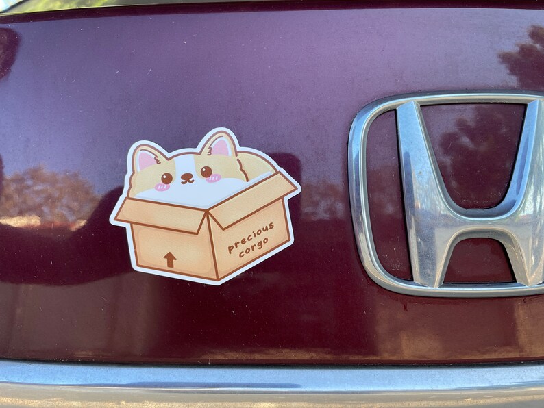 Precious Corgo 2.0 Die Cut Magnet Box Package Chonky Dog Parent Kawaii Cute Decal Laptop Car Refrigerator image 4