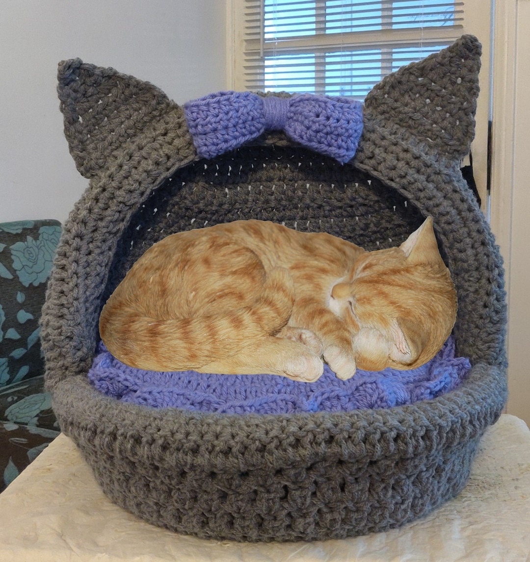 Crochet Kitty Bed Pattern - Etsy