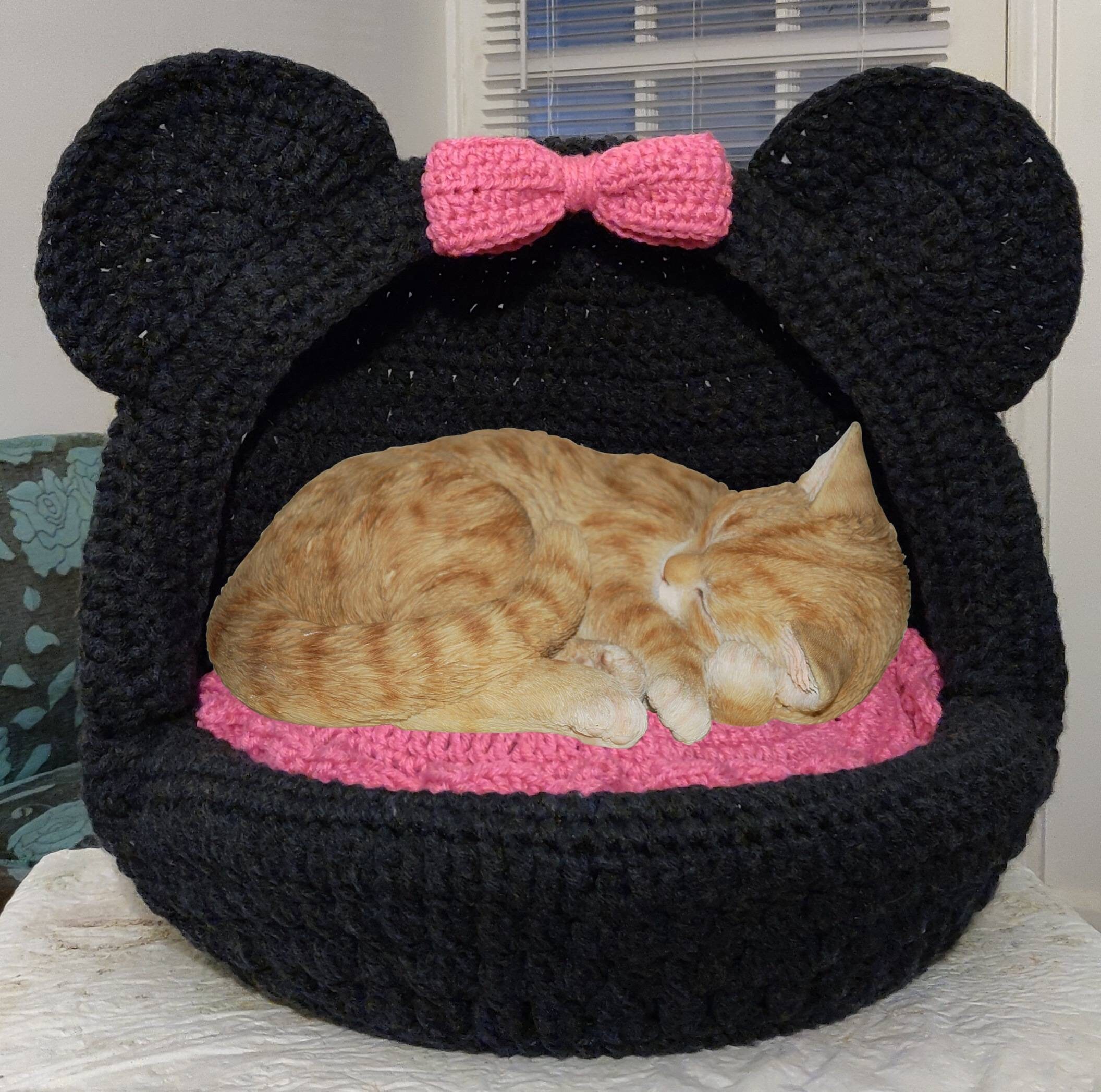 Buy Crochet Bowtie Mouse Cat Dog Bed Pattern Online in India Etsy