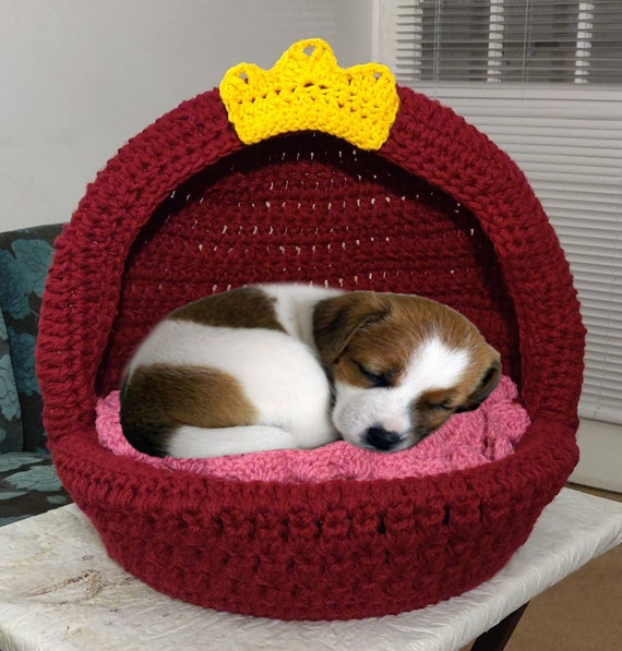 Crochet Princess Cat Dog Bed Pattern