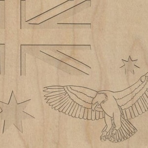 Australian Flag With Wedge Tail .svg .dxf