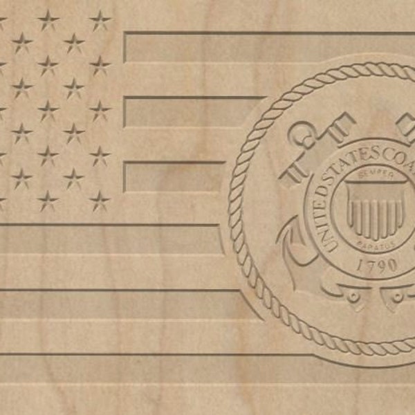 Coast Guard Flag .svg .dxf