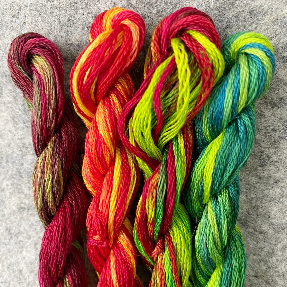 Hand Dyed 6strand Embroidery Floss approx. 55 yards Etsy