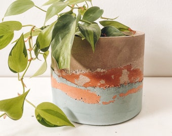 Coronado Planter | Concrete Planter | Cement Planter | Minimalist Planter | Indoor Planter | Plant Pot | Handmade Planter | Boho Planter